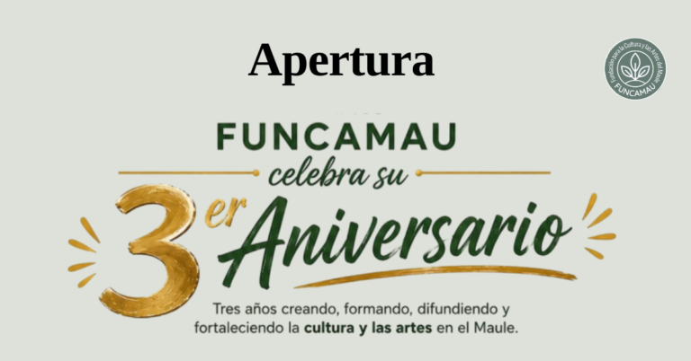 Apertura Tercer Aniversario FUNCAMAU